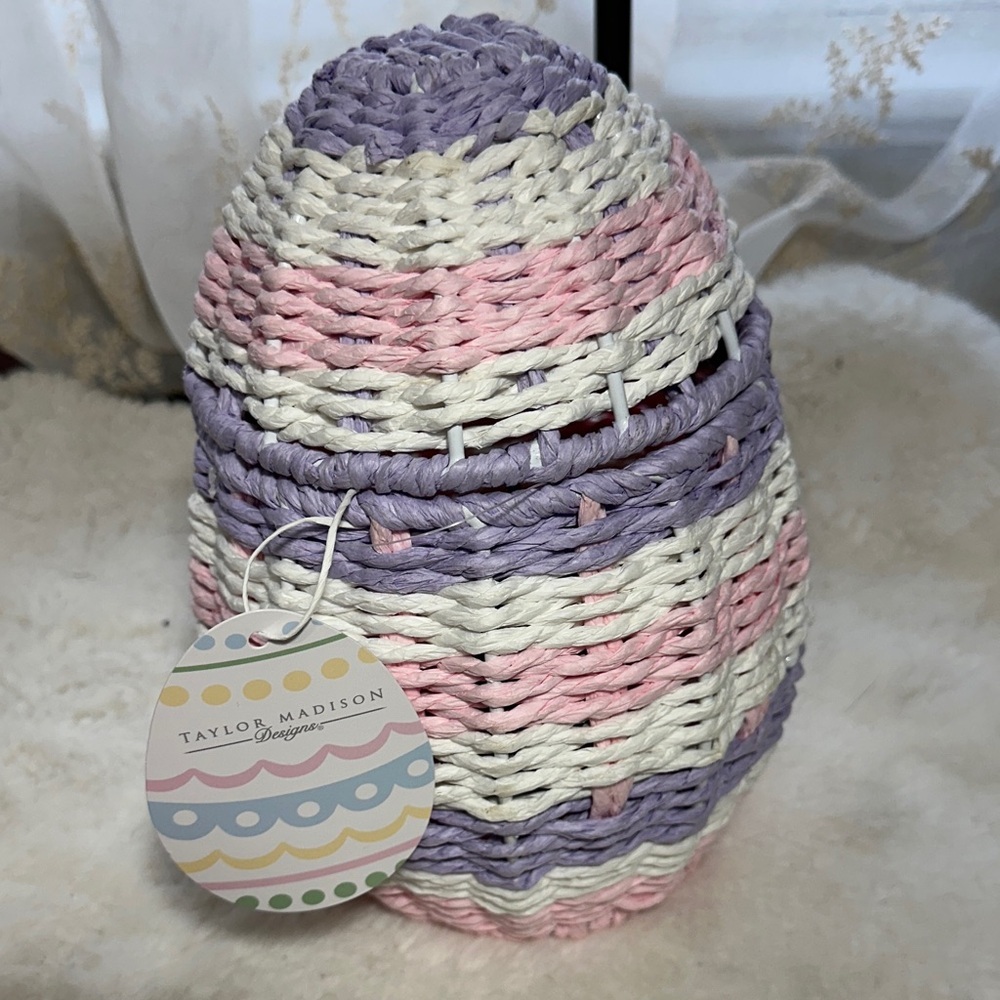 Taylor Madison Easter egg wicker basket